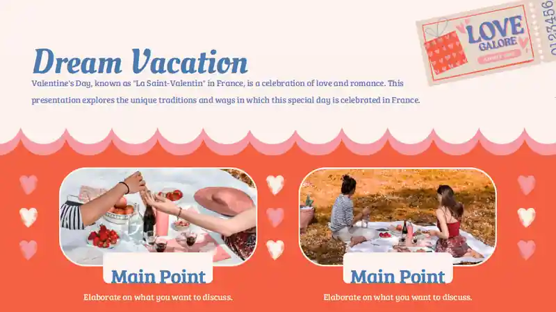 Valentine's Day in France Slides