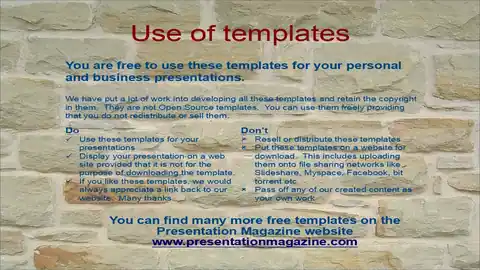 Wall PowerPoint template