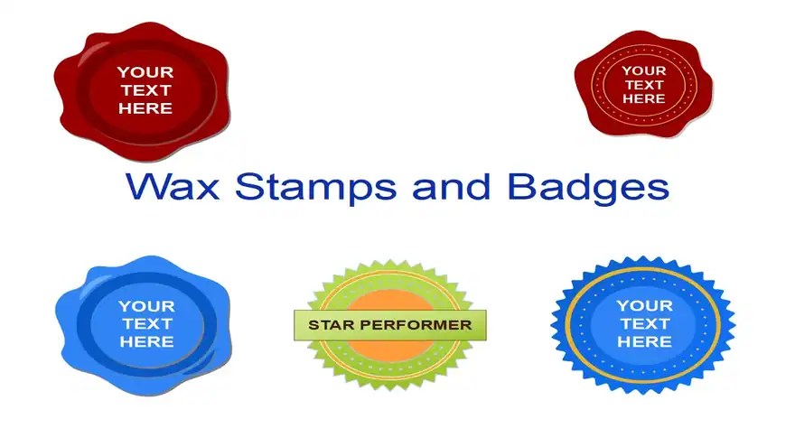Wax stamps and badges