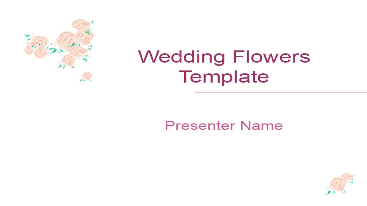 Wedding Flowers 2 template
