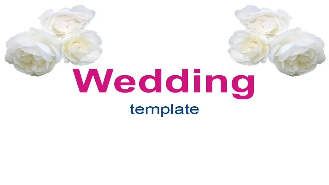 Wedding Flowers Template