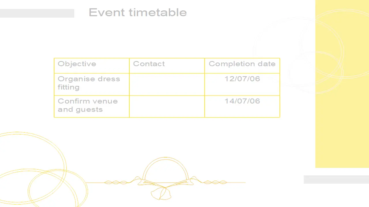 Wedding Planning Template