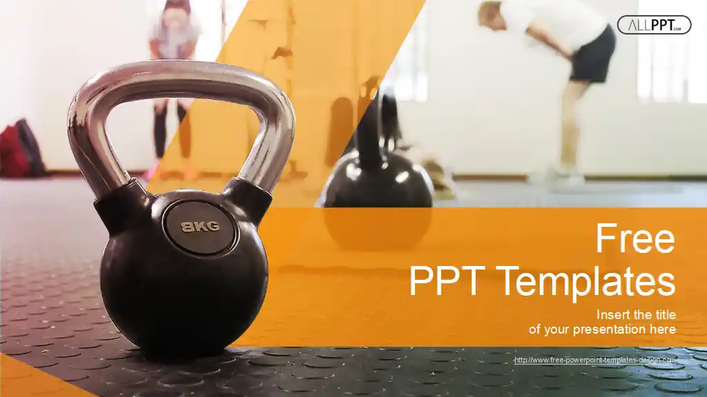 Workout with Kettle Bell PowerPoint Templates