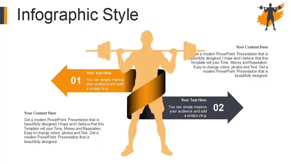 Workout with Kettle Bell PowerPoint Templates