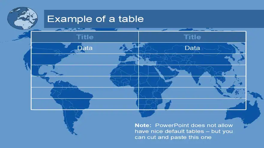 World Blue Template