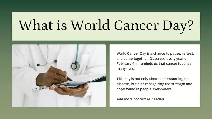 World Cancer Day Slides