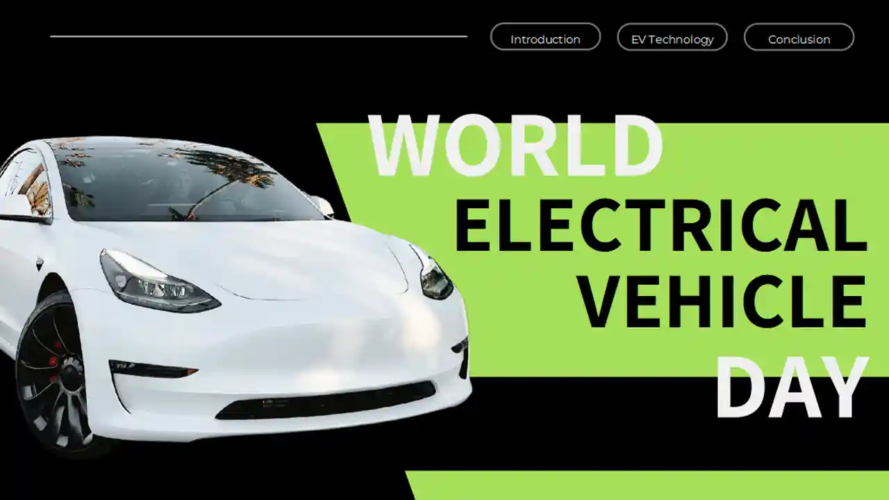 World EV Electric Vehicles Day Slides