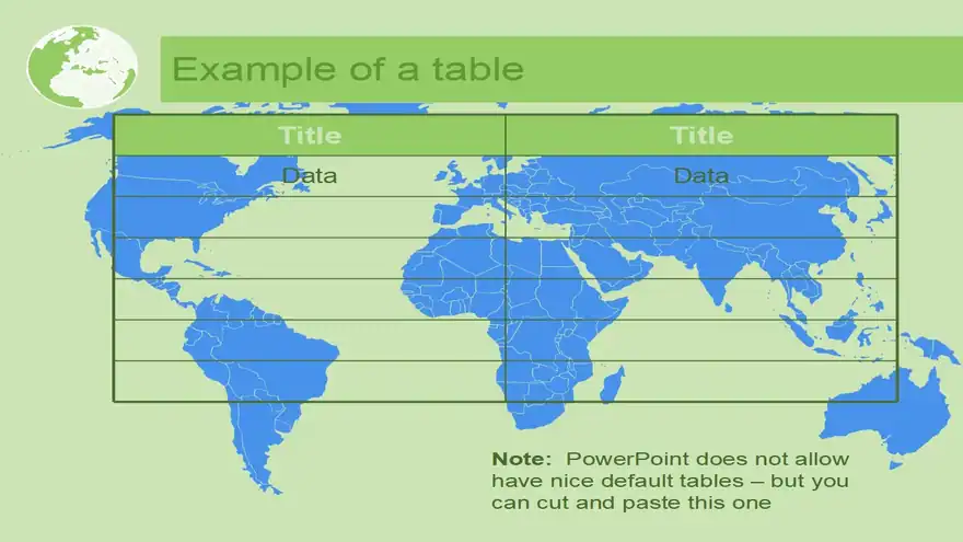 World Green 1 Template