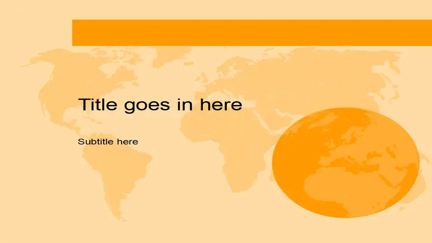 World Orange template