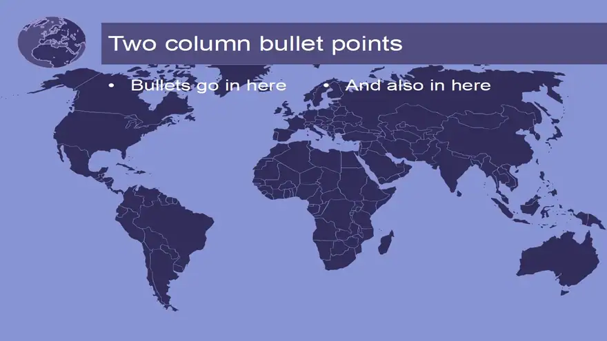 World Purple Template