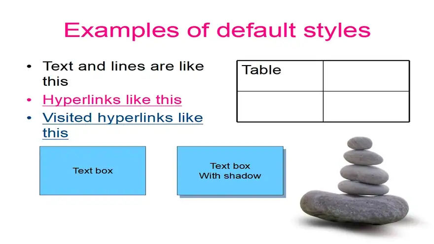 Zen stones template