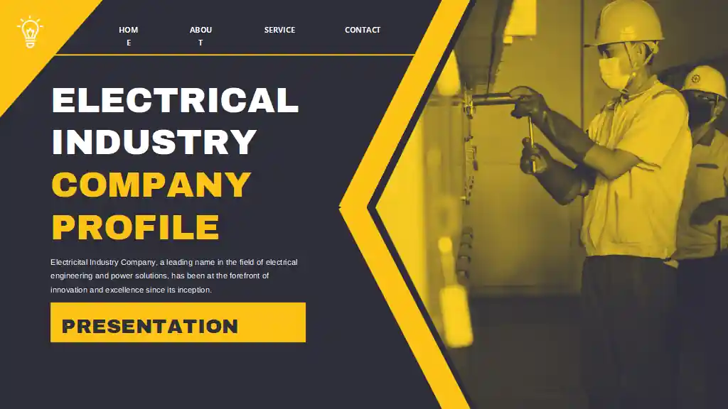 Electricital Industry Company Profile Slides