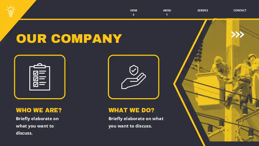 Electricital Industry Company Profile Slides