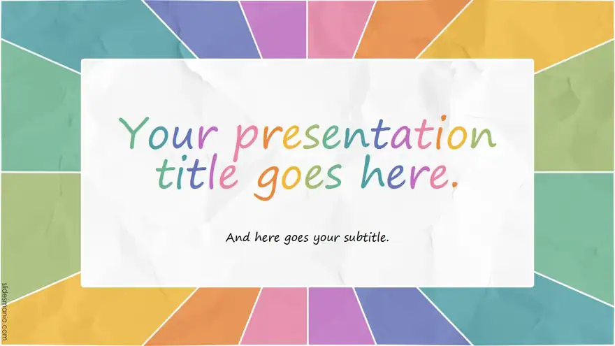 Joyce, fun and creative free slides theme.