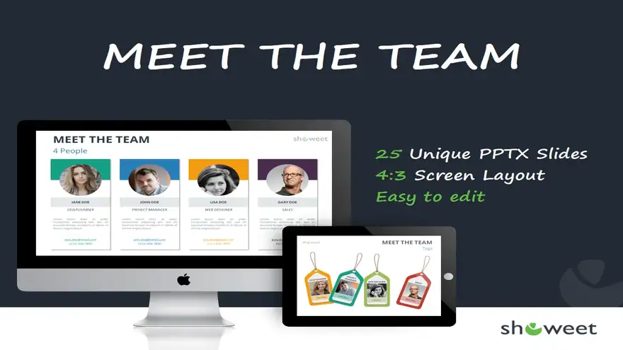 Meet The Team Templates for PowerPoint