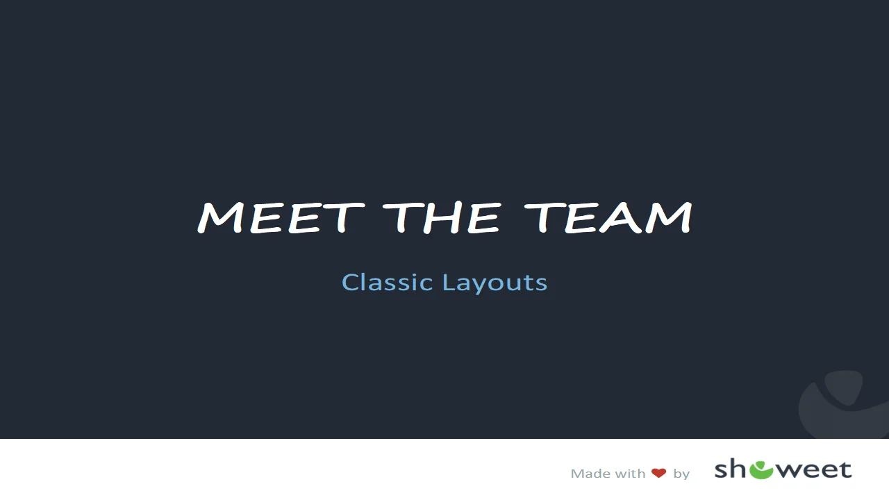 Meet The Team Templates for PowerPoint