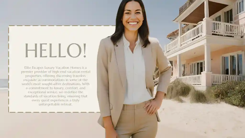 Minimal Luxury Vacation Homes Company Profile Slides