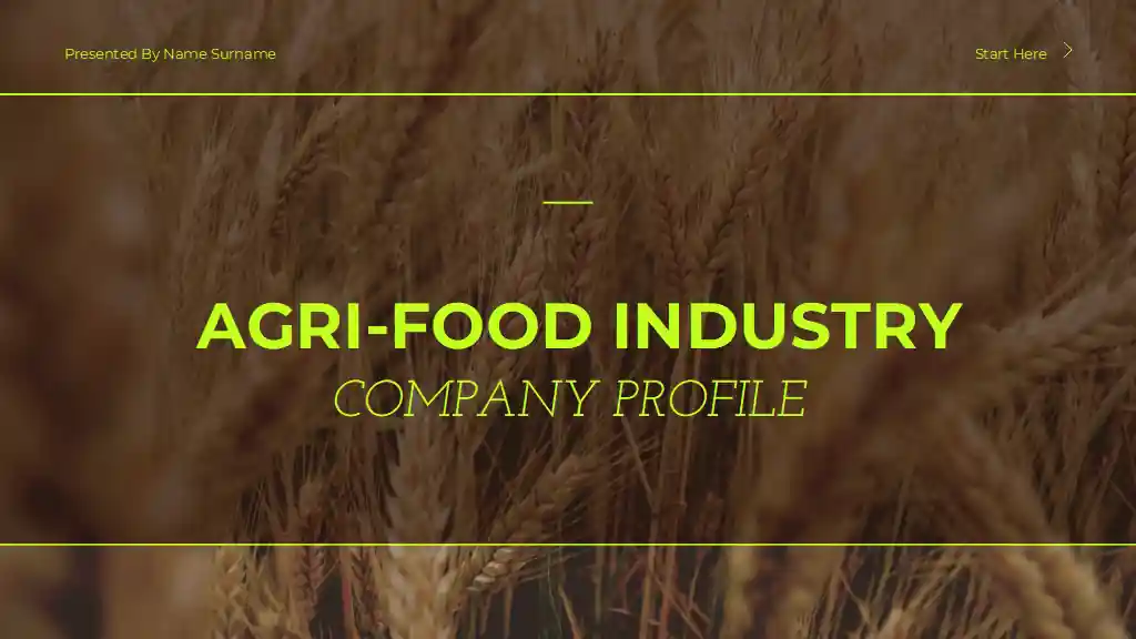 Minimalistic Agri-Food Industry Company Profile Slides