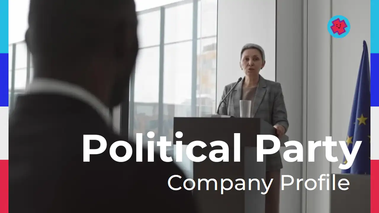 Simple Political Party Company Profile Slides