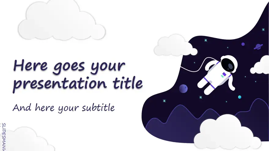Starman Free Space template for Google Slides or PowerPoint