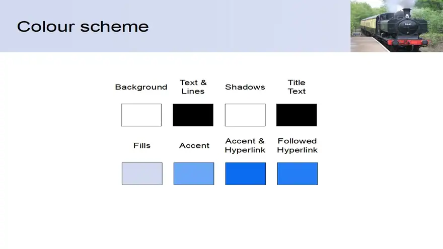 Steam Train Background PowerPoint Template