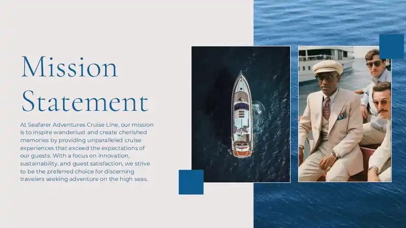 Video Background Cruise Ship Line Company Profile Slides