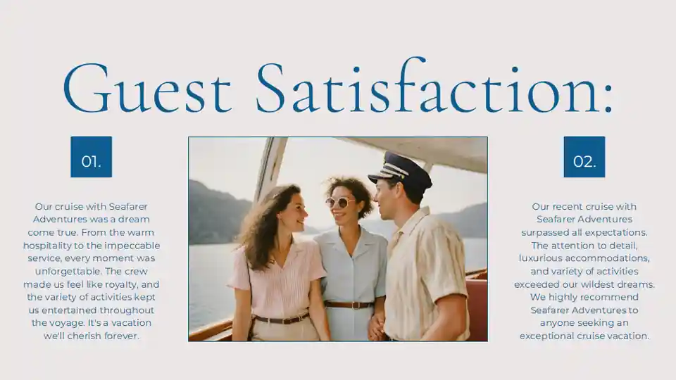 Video Background Cruise Ship Line Company Profile Slides