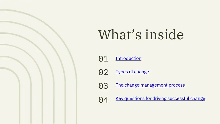 Change Management Process Slides