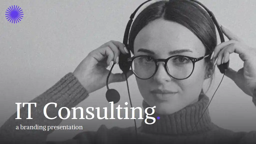Clean Minimal IT Consulting Slides