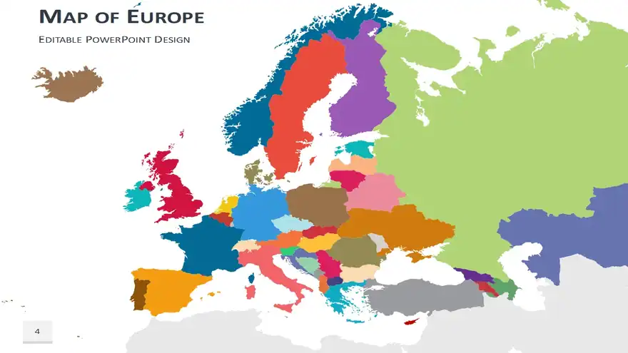 Europe Map PowerPoint Template