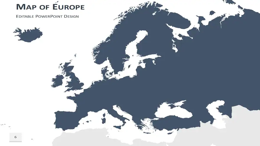 Europe Map PowerPoint Template