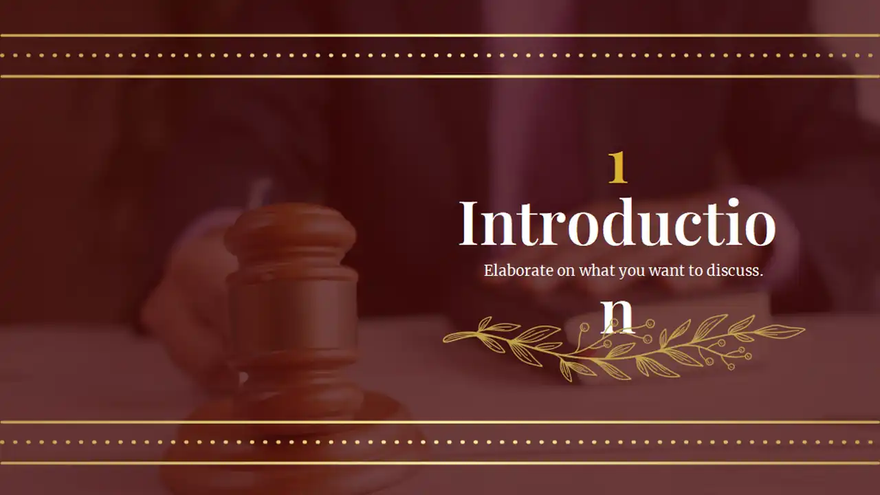 Formal Judges and Lawyers Legal Consulting Slides