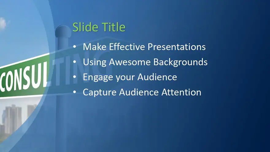 Free Consulting PowerPoint Template