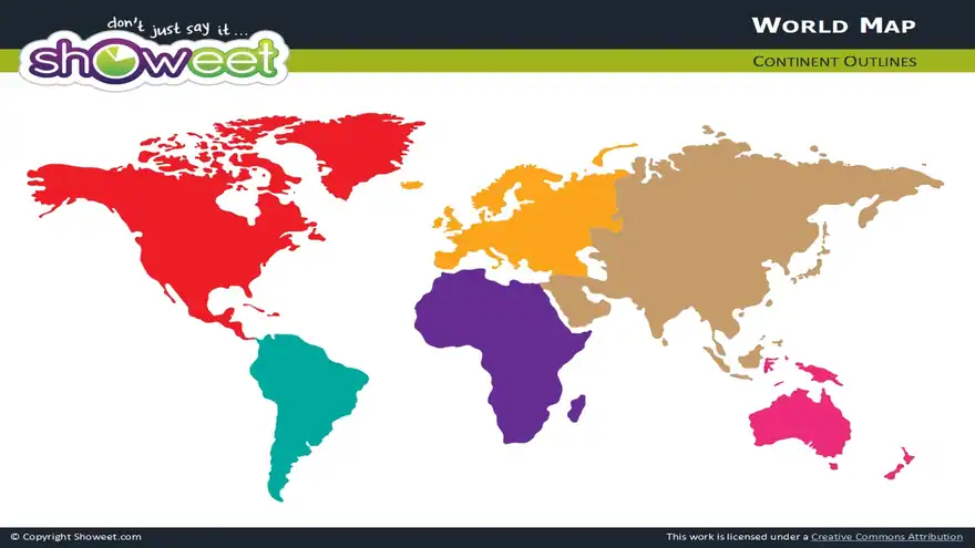 Free World Map for PowerPoint