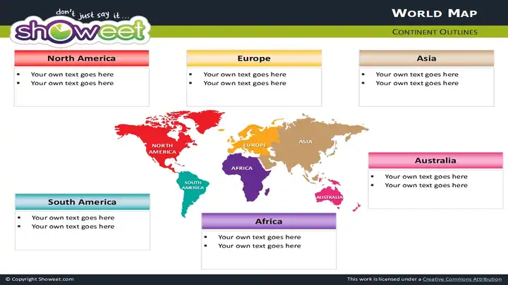 Free World Map for PowerPoint