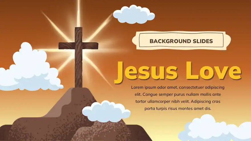 Jesus Love Background Slides