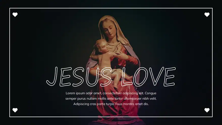 Jesus Love Background Slides