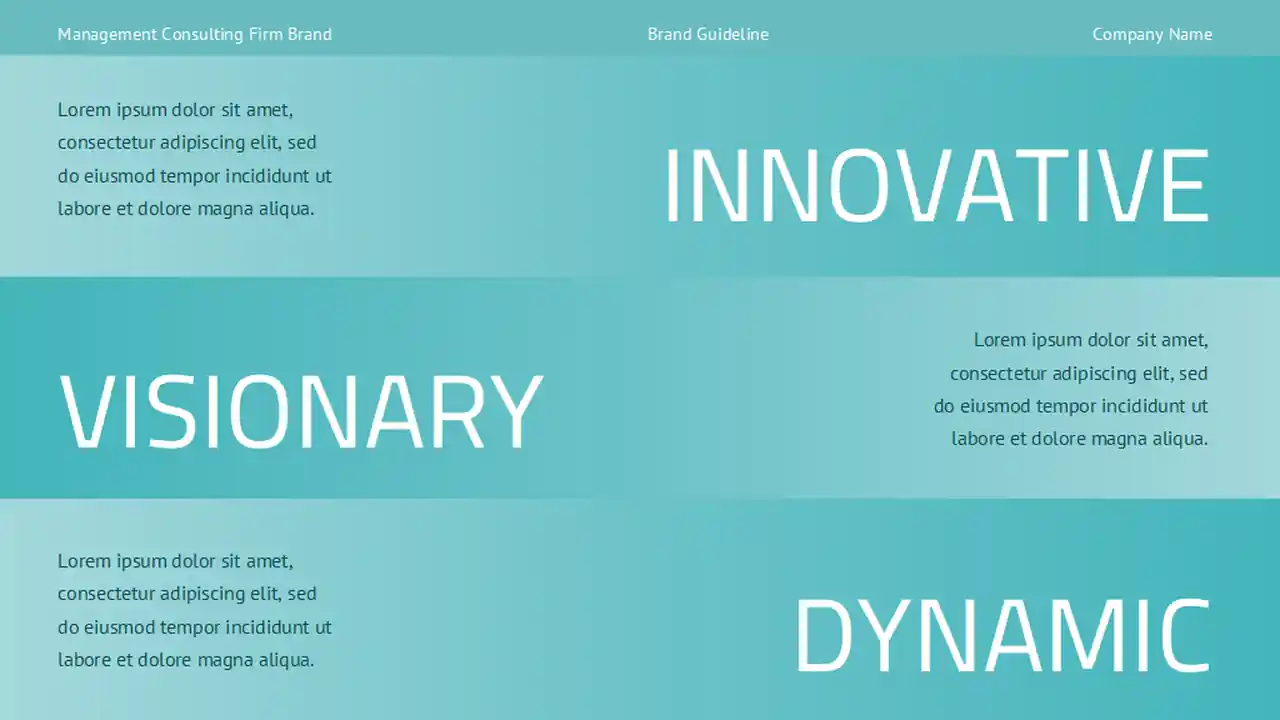 Minimal Professional Management Consulting Firm Brand Slides