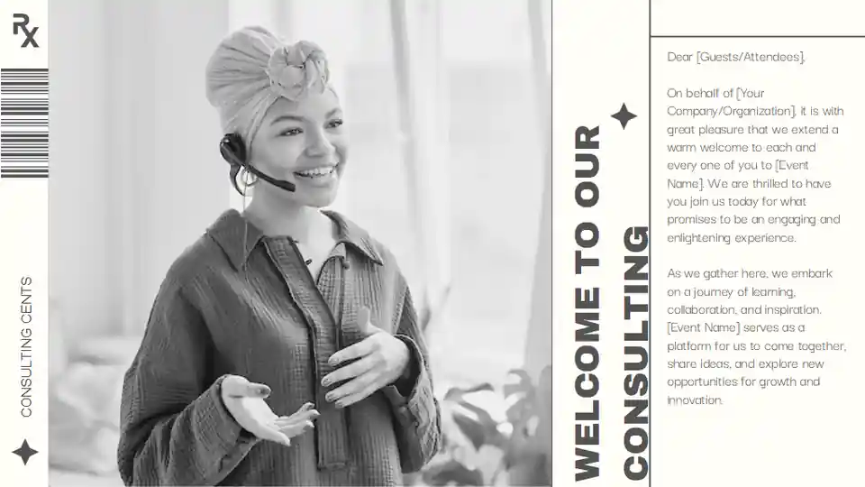 Modern Minimal Communication Consulting Slides