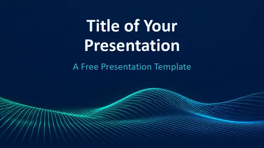 Neon Data Waves Template