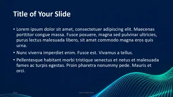 Neon Data Waves Template