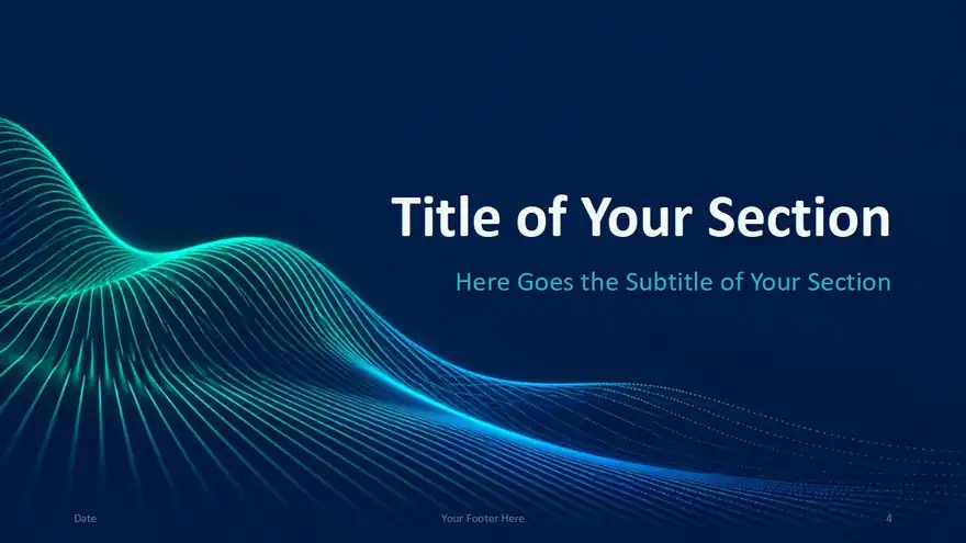 Neon Data Waves Template