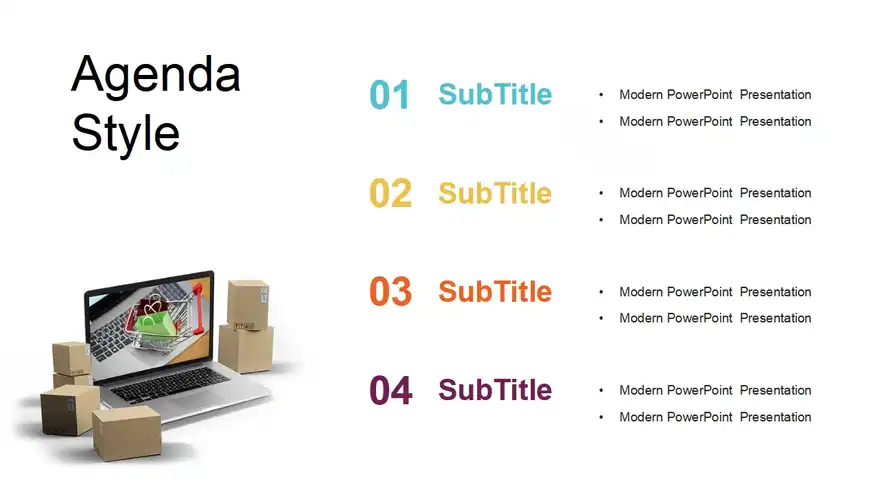 Online Delivery Service PowerPoint Templates