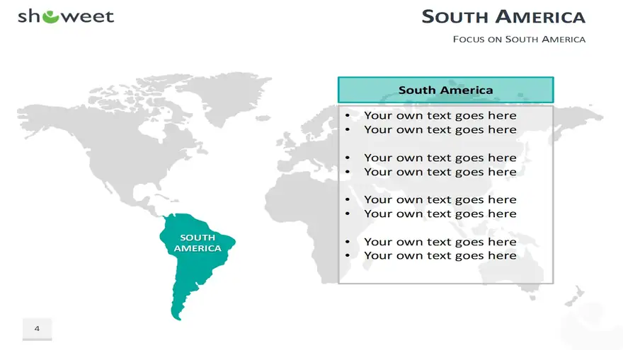 PowerPoint World Map with Rollover Effect