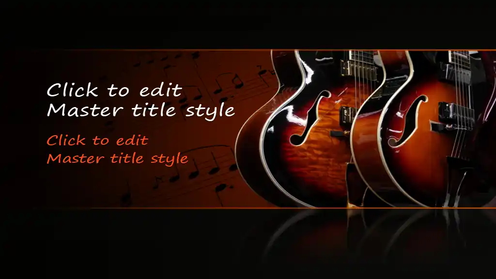 Free Music Guitar PPT Template
