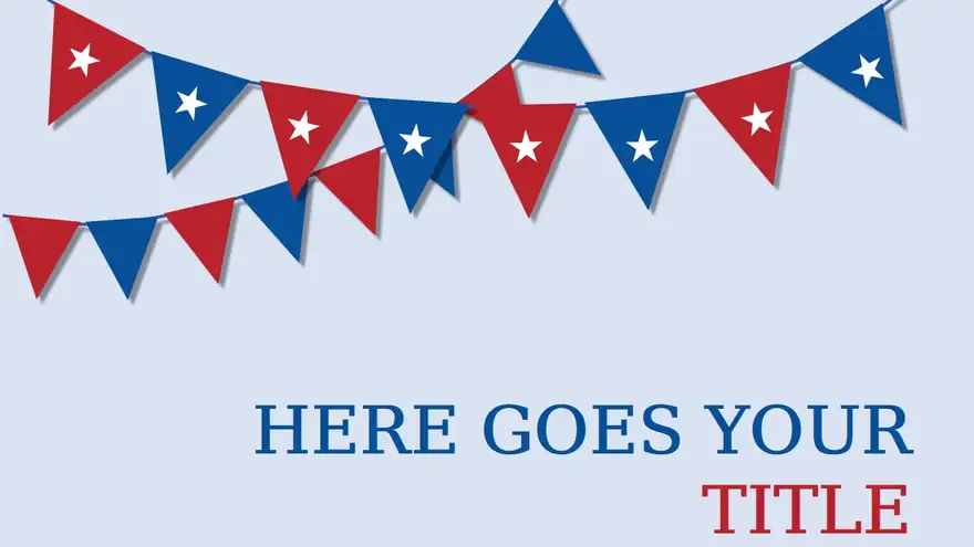 4th of July Free Presentation Template for Google Slides or PowerPoint