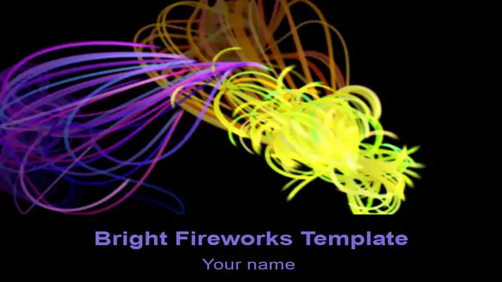Abstract Fireworks Template