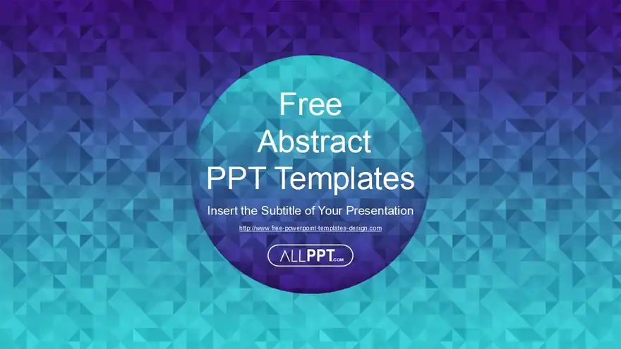 Abstract Geometric Triangle PowerPoint Templates