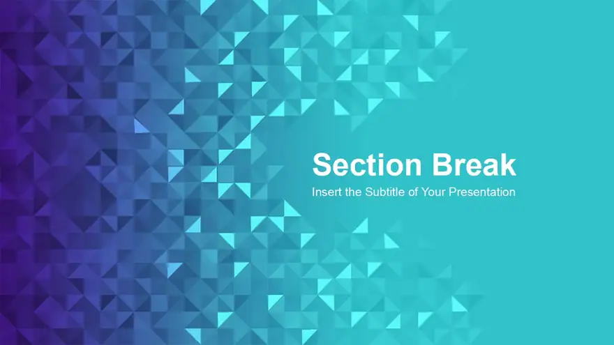 Abstract Geometric Triangle PowerPoint Templates