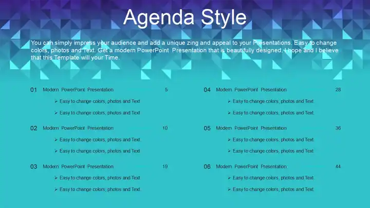 Abstract Geometric Triangle PowerPoint Templates